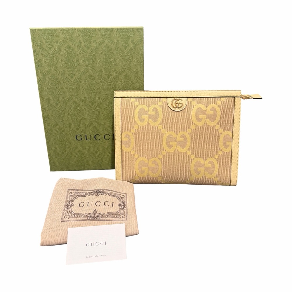 NEW Gucci Jumbo GG Clutch/Pouch